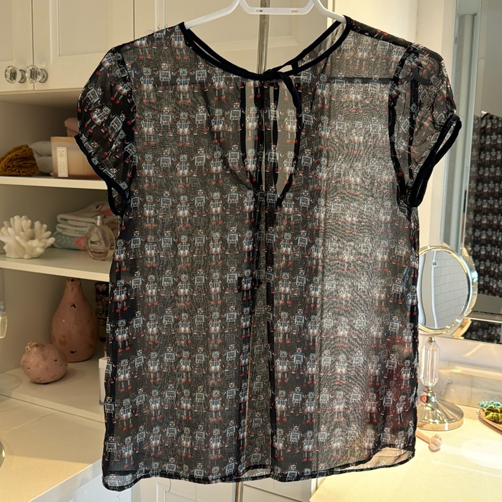 Zara sheer top